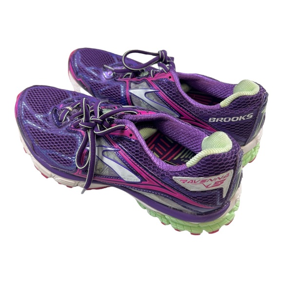 Brooks Ravenna 5 Athletic Running Shoe Womens Size 10 1201491B563 Purple Pink - Picture 2 of 4